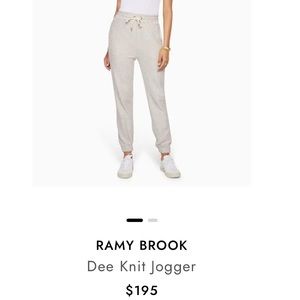 NWT Ramy Brook Dee Knit Jogger Pants size M